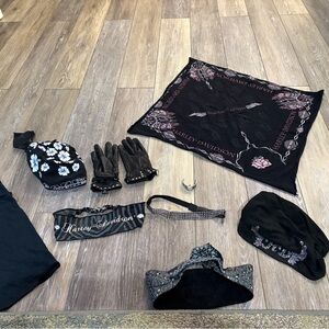Harley-Davidson Black and Pink Apparel Set